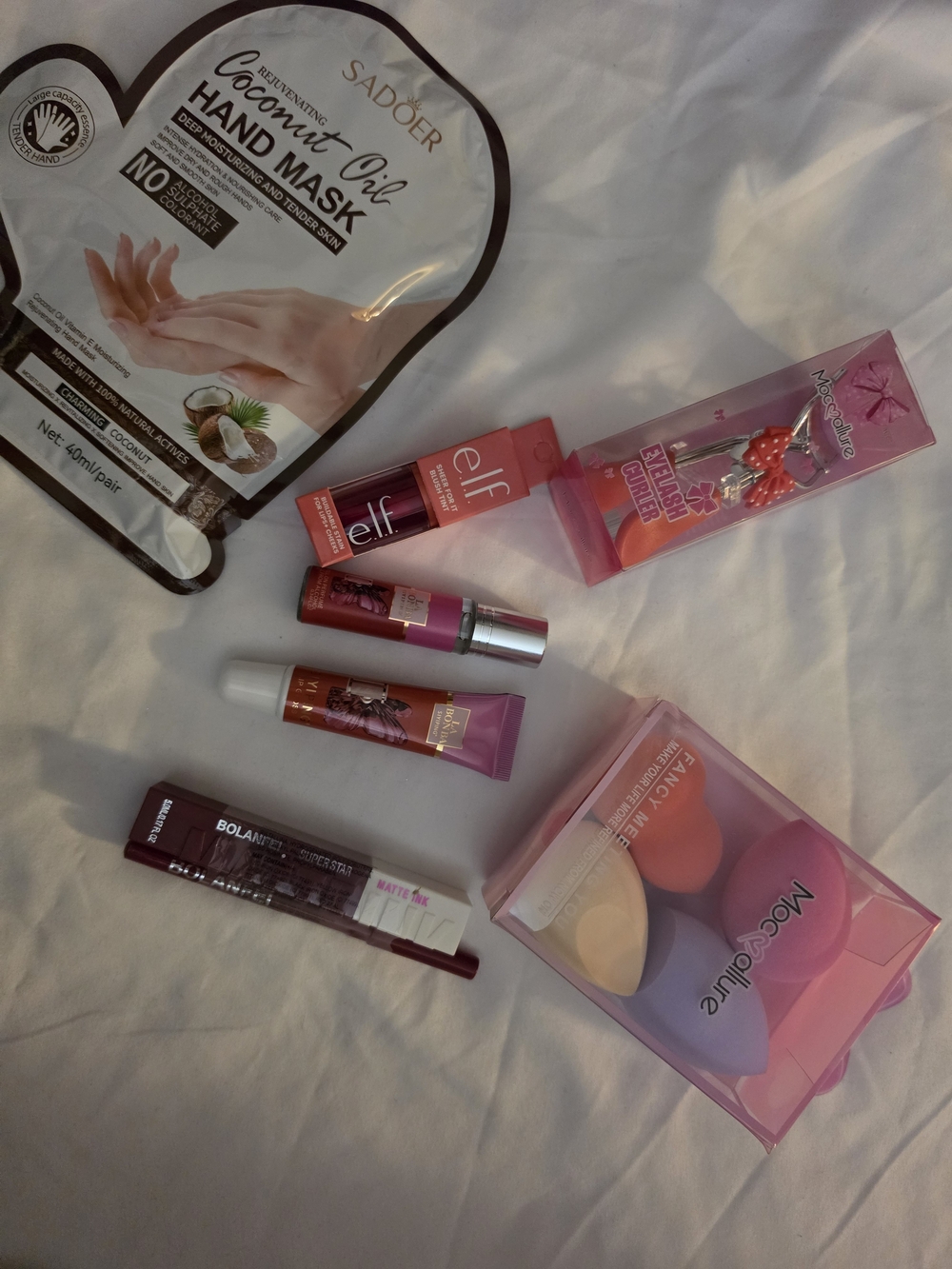 Lip Balm & Makeup Sponges Set - Pink